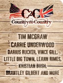 “Country To Country”, grandi star in arrivo a Londra a marzo