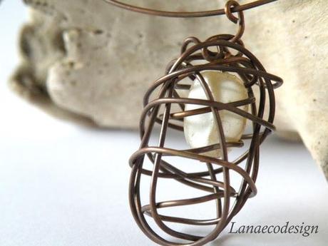 girocollo-rame-Perla-in-gabbia bijoux-handmade-fatto-a-mano-riciclo-creativo