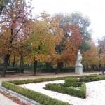 il parco del buen retiro in autunno