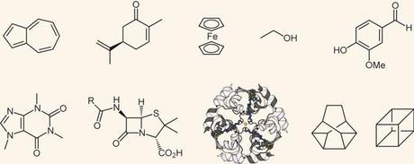 Michelle's top ten beautiful molecules. doi:10.1038/nchem.1279