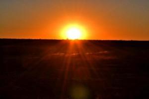 tramonto 100 km kalahari