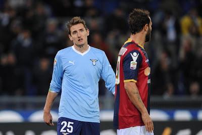 Bologna-Lazio 2012, Gilardino contro Klose nella sfida dei bomber