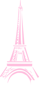 Pink Eiffel Ooh-la-la Clip Art