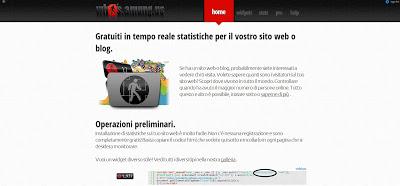 Widget contatore di visite online