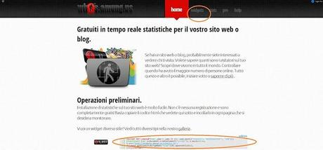 Widget contatore di visite online