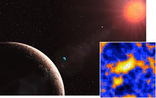 Stella nana rossa (Gliese 581) con seguito di pianeti