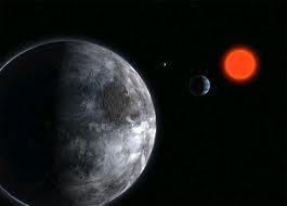 Stella nana rossa (Gliese 581) con seguito di pianeti