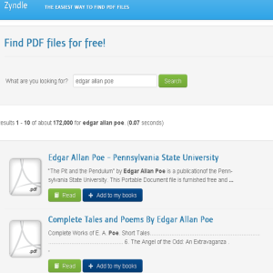 Come cercare PDF con Zyndle