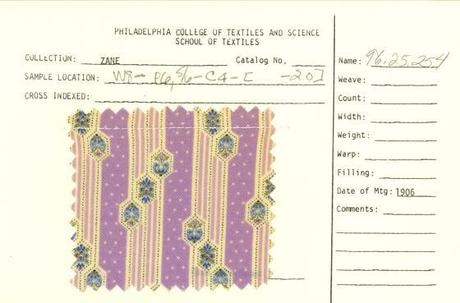 PATTERNS, STAMPE PER TESSUTI, DECORAZIONI D'EPOCA CATALOGATE E CONSULTABILI SUL SITO DI