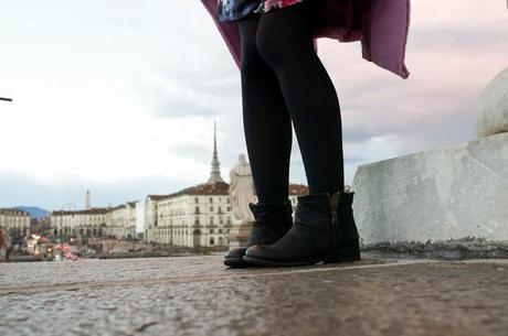 Love Torino with my pink coat!