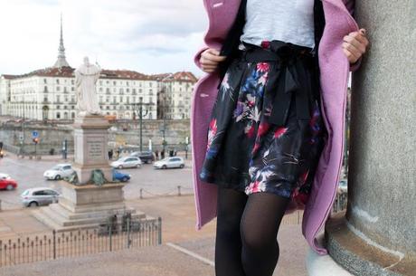 Love Torino with my pink coat!