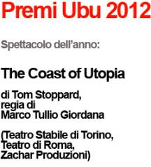 Premi Ubu per il teatro 2012