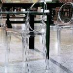 sedie Victoria Ghost KARTELL di Philippe Starck