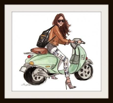 un giro in vespa Alessandra Razete The Fashion Jungle