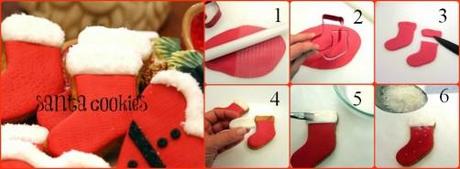 Santa cookies: tutorial