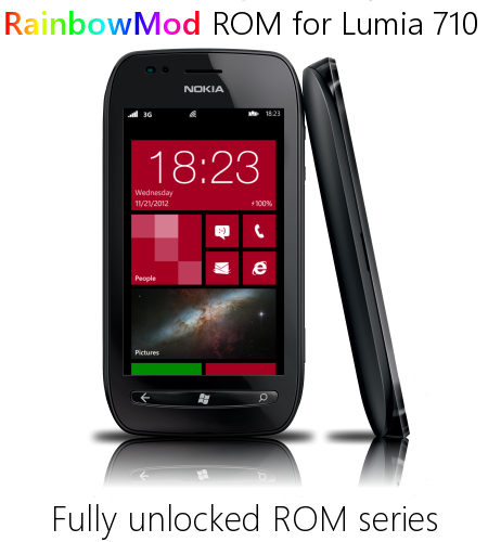 Nokia Lumia 710 RainbowMod v2.1 WP 7.8 Custom ROM
