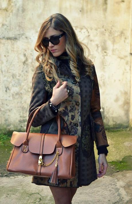 GoaGoa Coat, Miluna bracelet, Chanel sunglasses, Romwe bag