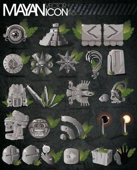 24 icone desktop con tema i Maya