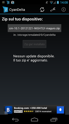 Cyanogenmod: rilasciata CM10.1 Nightly 20121221 per Galaxy Nexus
