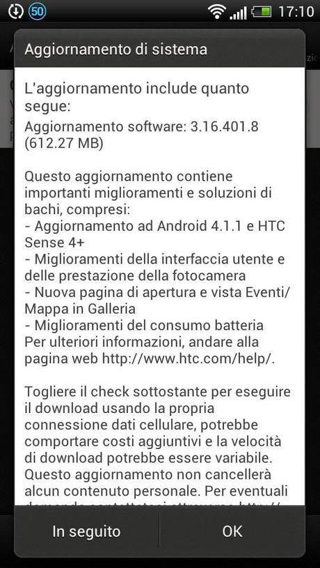 Android 4.1.1 Jelly Bean e Sense 4+ arrivati su HTC One S!