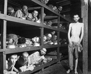 Jewish slave laborers in the Buchenwald concen...
