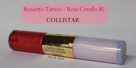 Rossetto tattoo rosa corallo