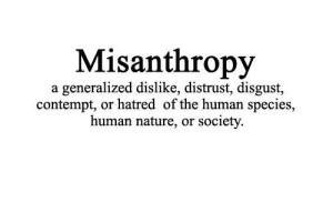 misantropia