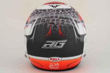 Bell HP3 R.Grosjean Brazil 2012 by Com'On! Racing - painted by Aero Magic