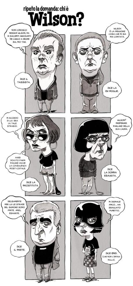 Wilson di Daniel Clowes visto da Tiziano Angri ></div>> LoSpazioBianco Wilson di Daniel Clowes visto da Tiziano Angri