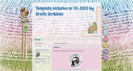 I love knitting -  template esclusivo nr 01 - 2013