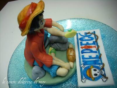 Monkey D. Rufy - One Piece cake topper per Davide