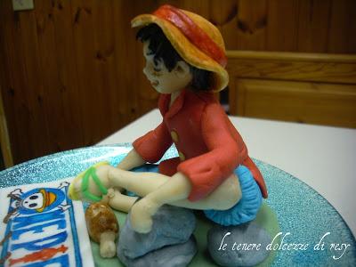 Monkey D. Rufy - One Piece cake topper per Davide