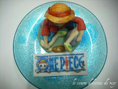 Monkey D. Rufy - One Piece cake topper per Davide