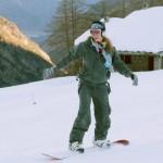 Ludmilla Radchenko fa snowboard a Courmayeur