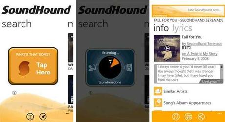 SoundHound-windows-phone SoundHound V2 per Nokia Lumia compatibile Windows Phone 8