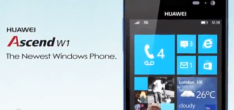 Primo video pubblicitario per l’Ascend W1 oi