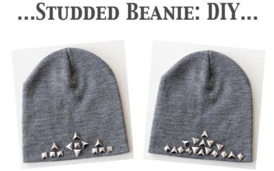 DIY: Do It Yourself // Papalina borchiata un'idea per rinnovare delle vecchie papaline