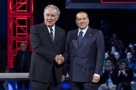 % name Social TV, Santoro fa il botto con Berlusconi anche su Facebook e Twitter
