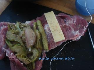 Arrostini di tacchino ai carciofi