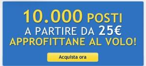 Air One: 10.000 posti da 25€