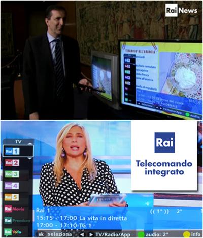 Il dg Rai Gubitosi presenta il telecomando integrato