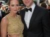 Actors Emily Blunt and John Krasinski attend the 70th Annual Golden Globes Awards at the Beverly Hilton in Beverly Hills, CA on Sunday, January 13, 2013.