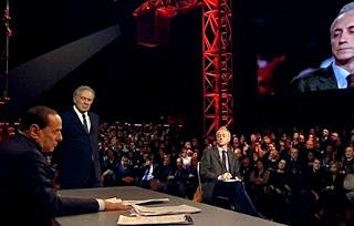 Berlusconi e Santoro, nessun vincitore e due sconfitti