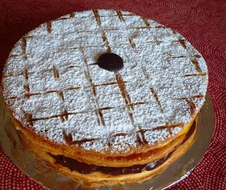 Torta millefoglie crema e cioccolato