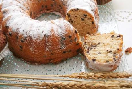 dolci, cucina, dolci natale, ciambella all'arancia, ricette arance, cioccolato,