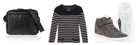 borsa maglione e scarpe superdry SHOPPING ONLINE SU SUPERDRY: COSA METTERE NELLA VALIGIA PER METE FREDDE