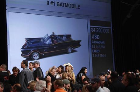 La Batmobile degli anni ’60 battuta all’asta per 4,6 milioni di Dollari