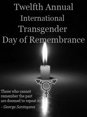 Giornata di silenzio per ricordare le vittime della Transfobia  nel Transgender Day of Remembrace