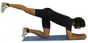Posizione di partenza della circonduzione d\'anca Glutei da applausi in soli 7 minuti al giorno