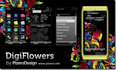 digiflowersbig1024x597 thumb Digiflowers by Pizero | Temi Gratis Symbian